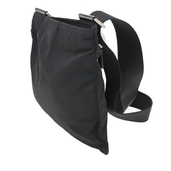 PRADA Logo Tessuto Crossbody Shoulder Bag Nylon Leather Black SHW Italy 31KB226 - Picture 11 of 13